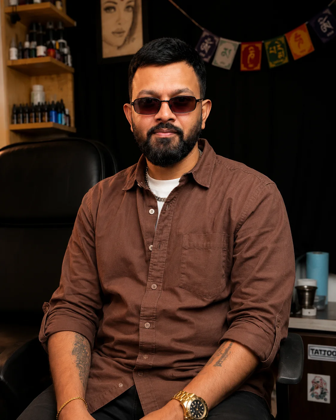 Jigar Parekh, founder and tattoo artist at 777 Tattoo Studio